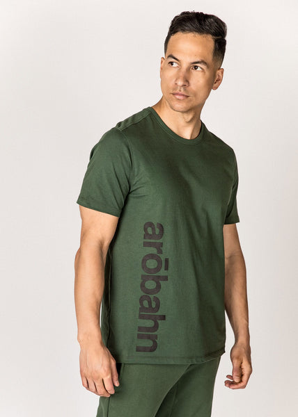 DAILY CREW TEE - FOREST GREEN
