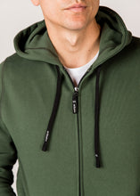 DAILY FULL ZIP-UP HOODIE - FOREST GREEN